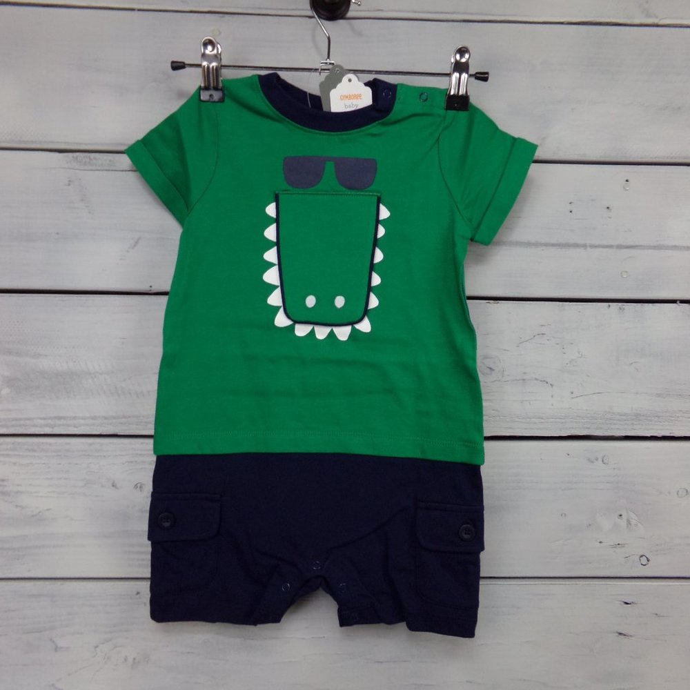 Gymboree One-Piece "Always Hungry" Alligator-18-24